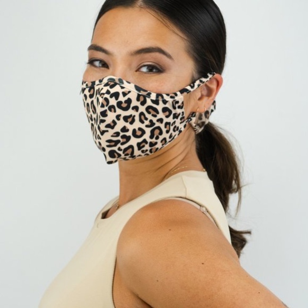 Dew Edit Kitty Kitty Leopard Face Mask Adult Small